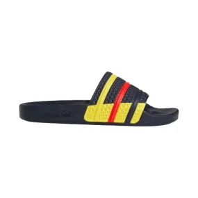 Adidas Men's Adilette Slides - Legend Ink / Red / Yellow
