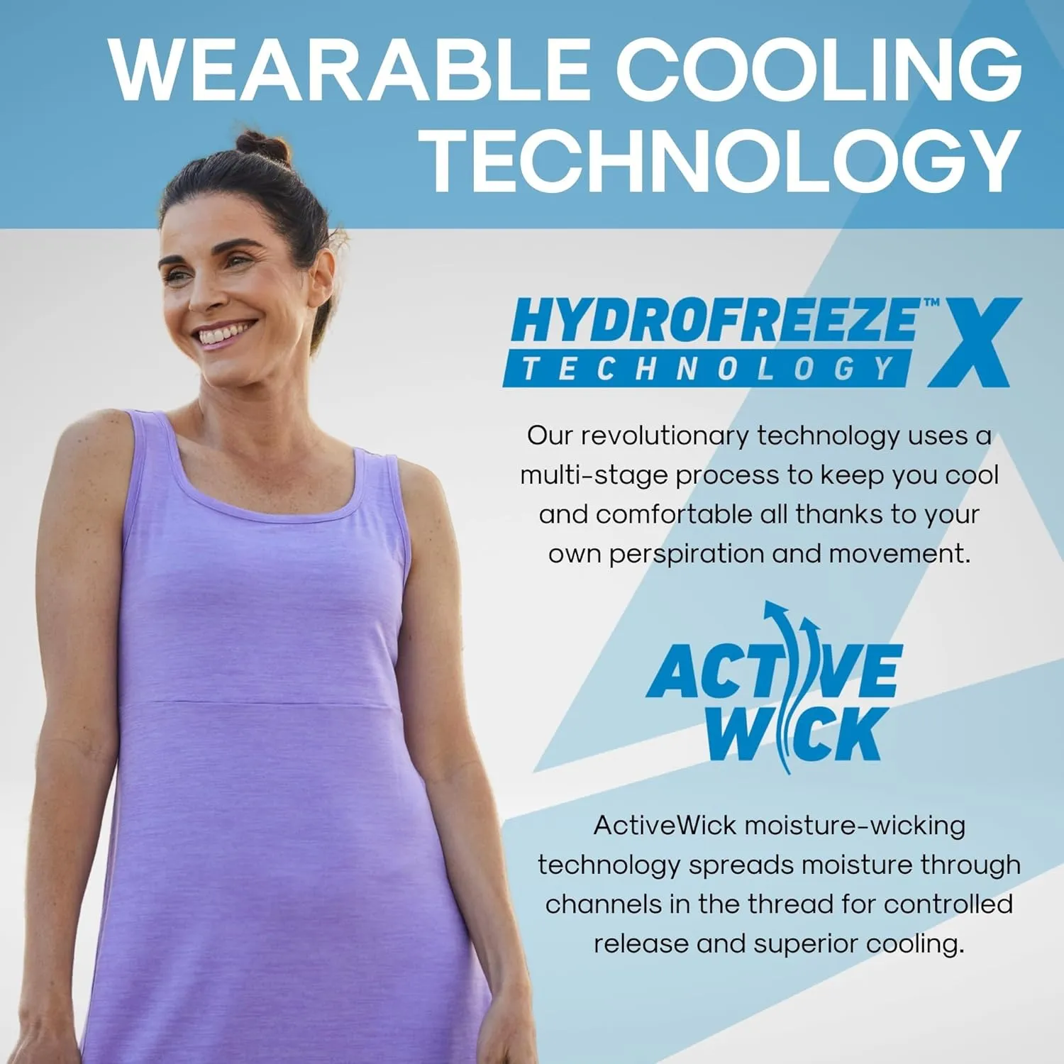 Arctic Cool Women's Sundress Instant Cooling Moisture Wicking Performance UPF 50  | Lightweight Breathable Golf, Work,Dinner