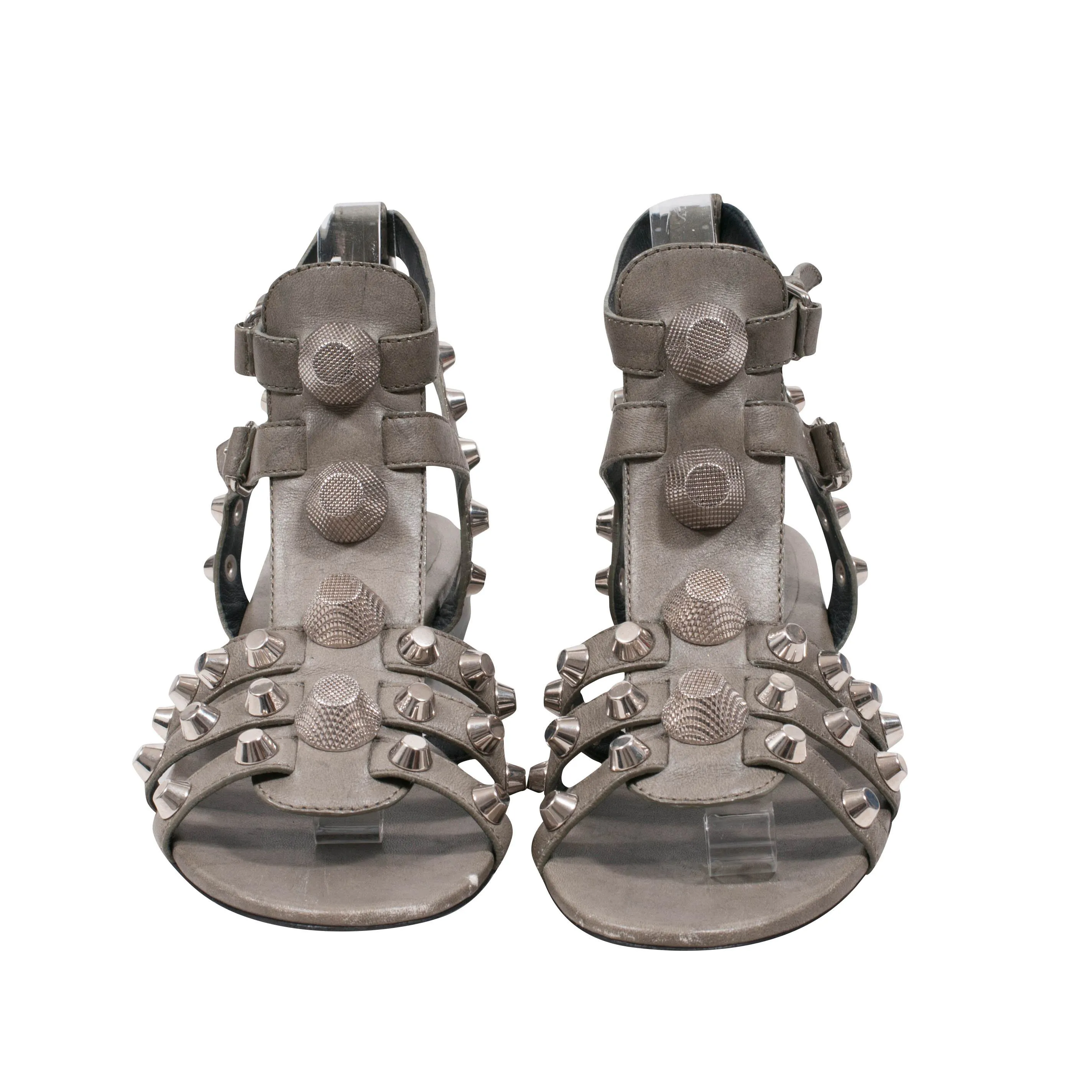 Arena Stud Gray Gladiator Sandals