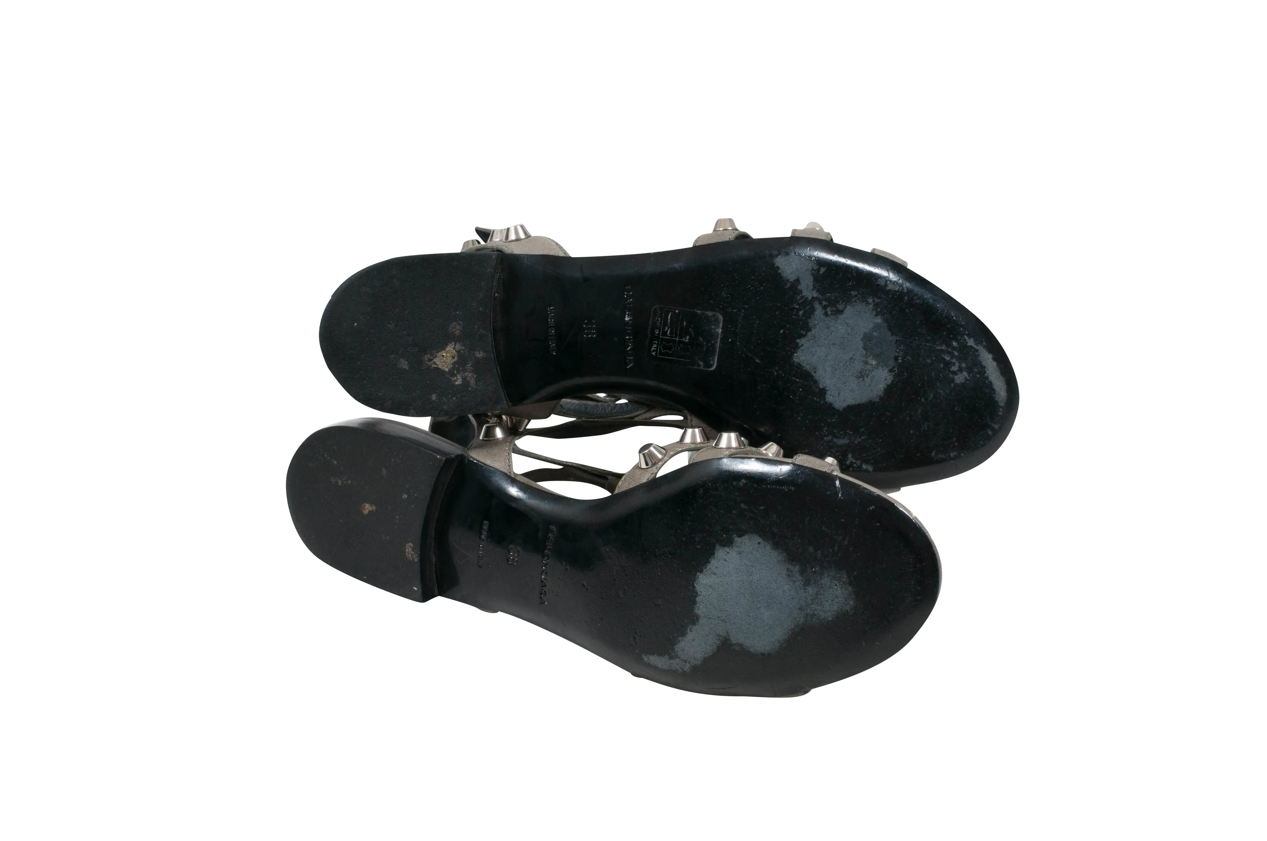 Arena Stud Gray Gladiator Sandals