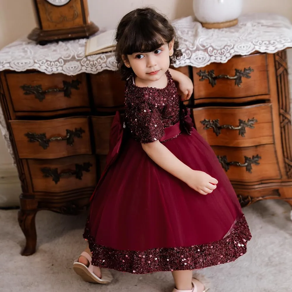 Baby Girls Dress Toddler Party Dress Cute Church Baptism Birthday Party Formal Dress
