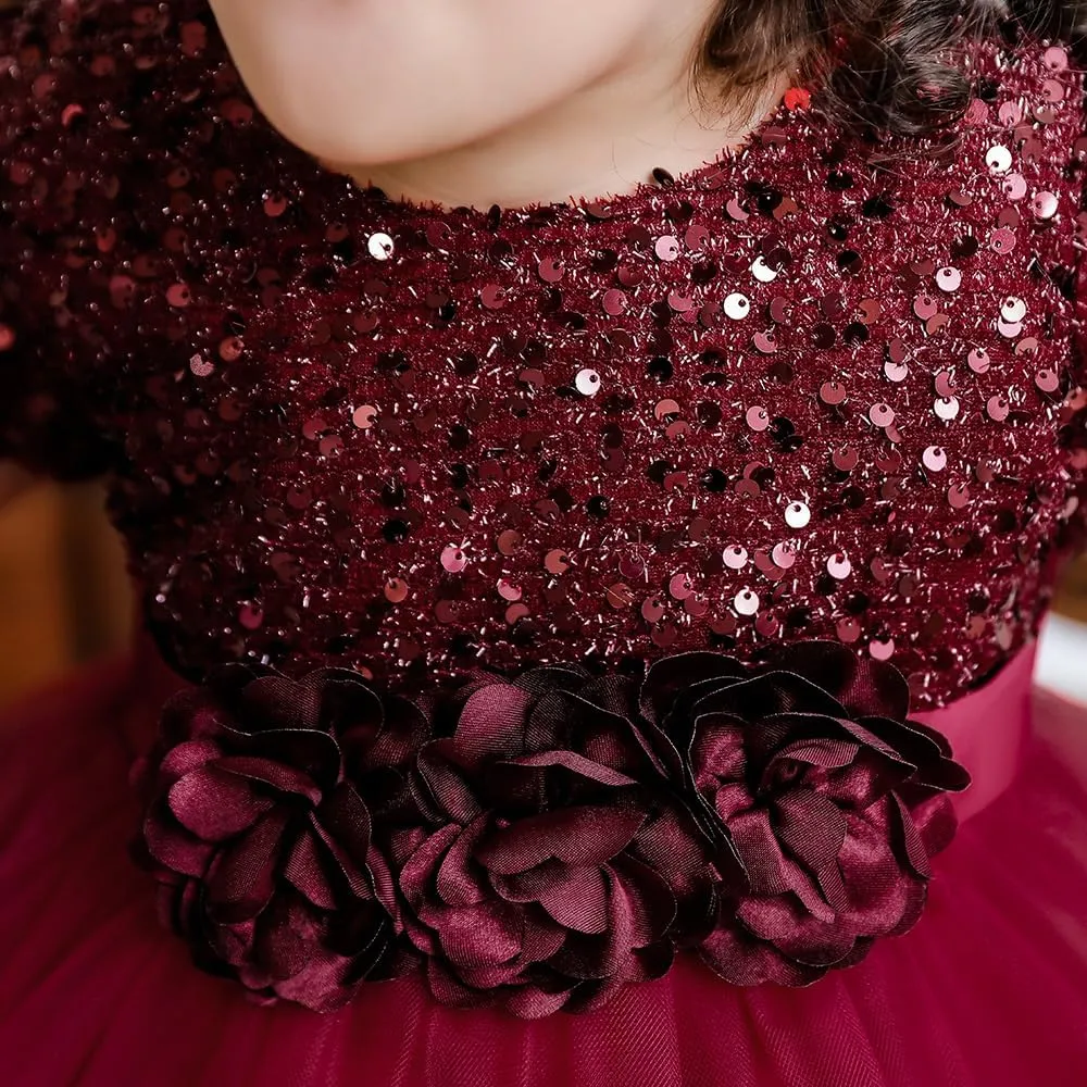Baby Girls Dress Toddler Party Dress Cute Church Baptism Birthday Party Formal Dress