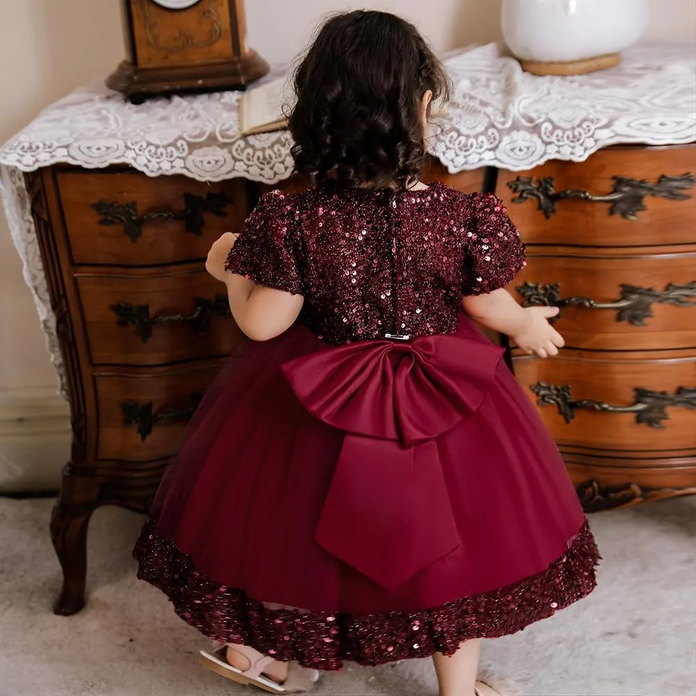 Baby Girls Dress Toddler Party Dress Cute Church Baptism Birthday Party Formal Dress