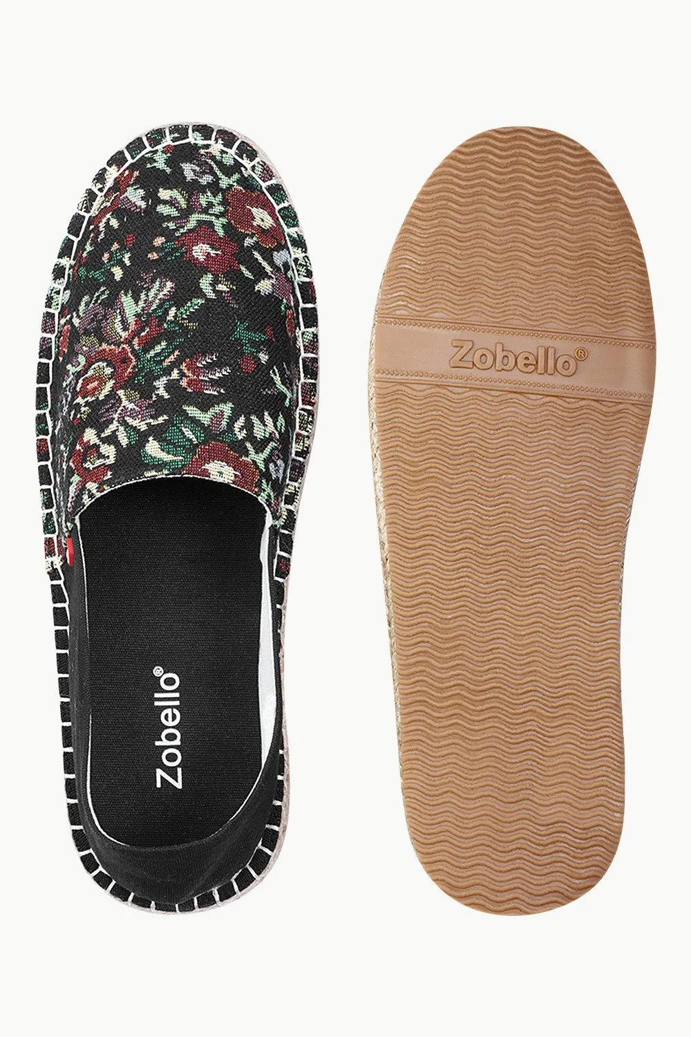 Bold Printed Slip On Espadrilles