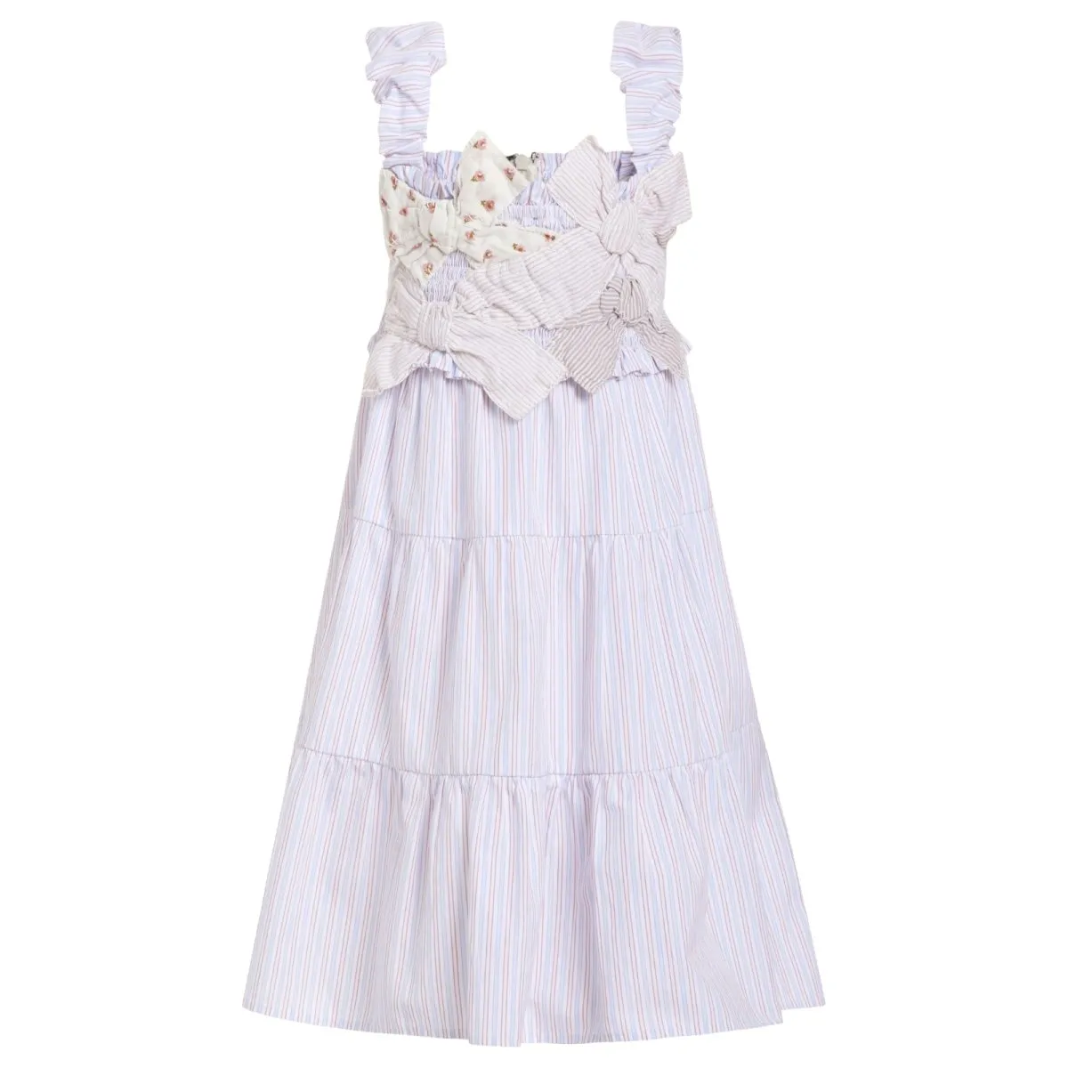 BONNIE BOWTIE PATCHWORK DRESS