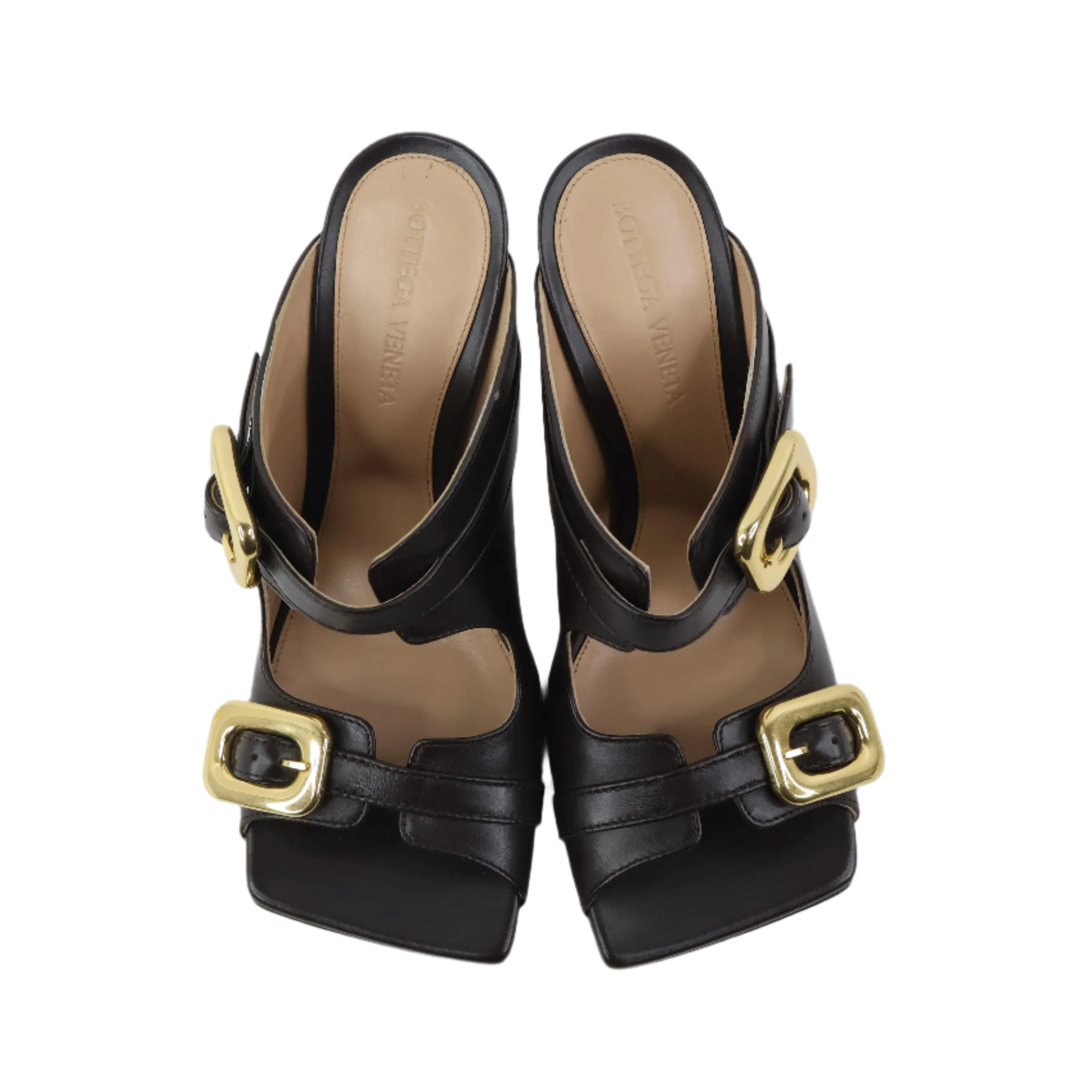 Bottega Veneta Stretch Buckle Mule Sandal 36