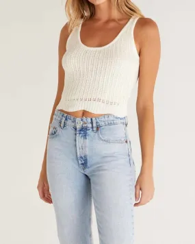 Brady Sweater Tank in White | White