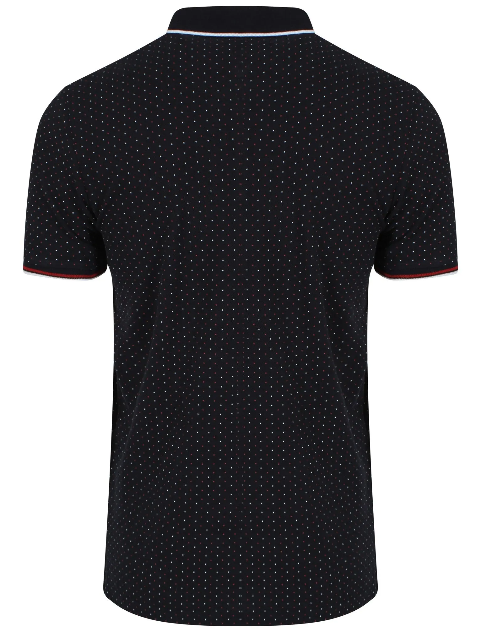 Brushwood Polkadot Polo Shirt in Navy - Le Shark