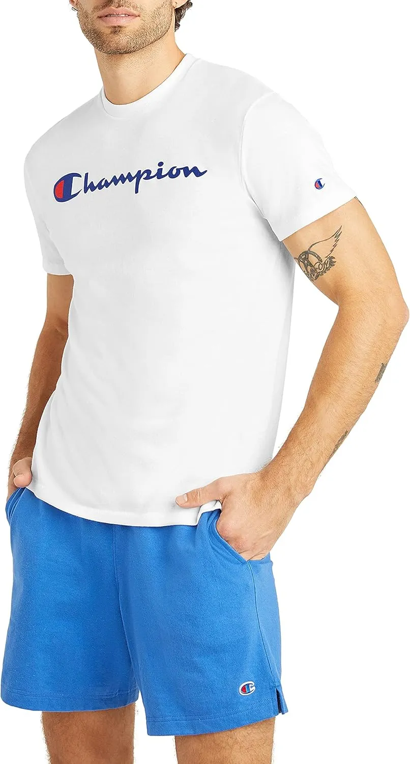 Champion Men's Tshirt, Powerblend, Soft, Graphic Tshirt Most Comfortable T-Shirt For Men