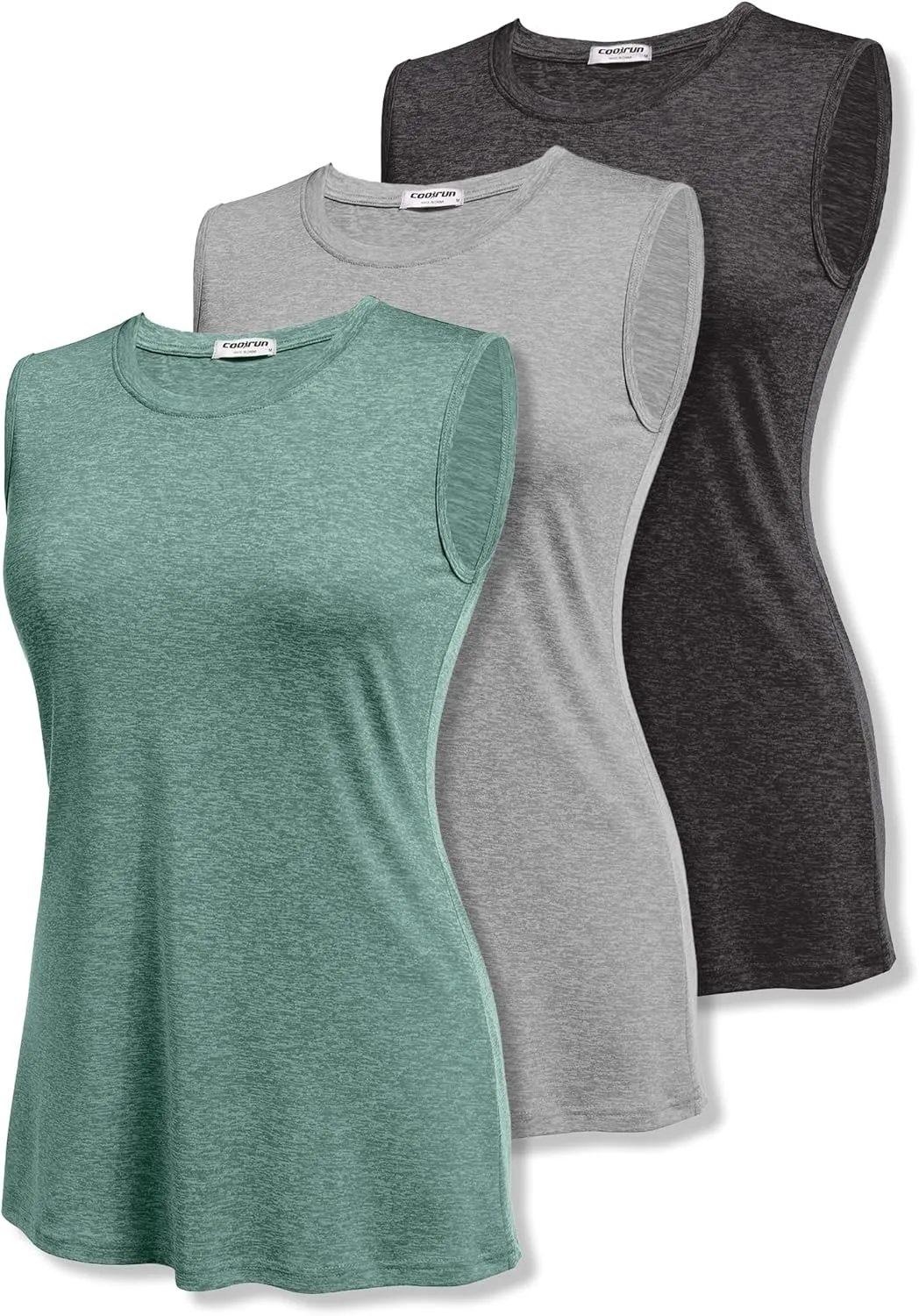 COOrun Women's Sleeveless Athletic Shirts Lightweight Sports Shirt Quick Dry Yoga Tank Tops Muscle Tank