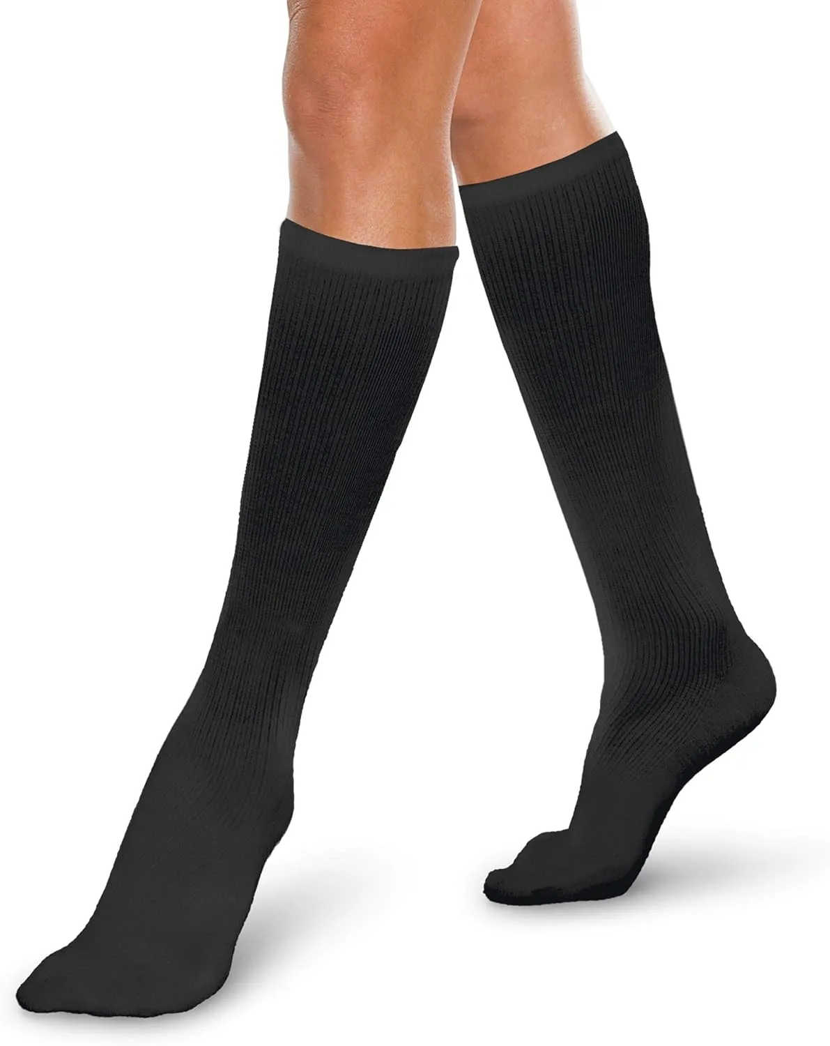 Core-Spun 10-15mmHg Medical Light Graduated Knee High Compression Socks