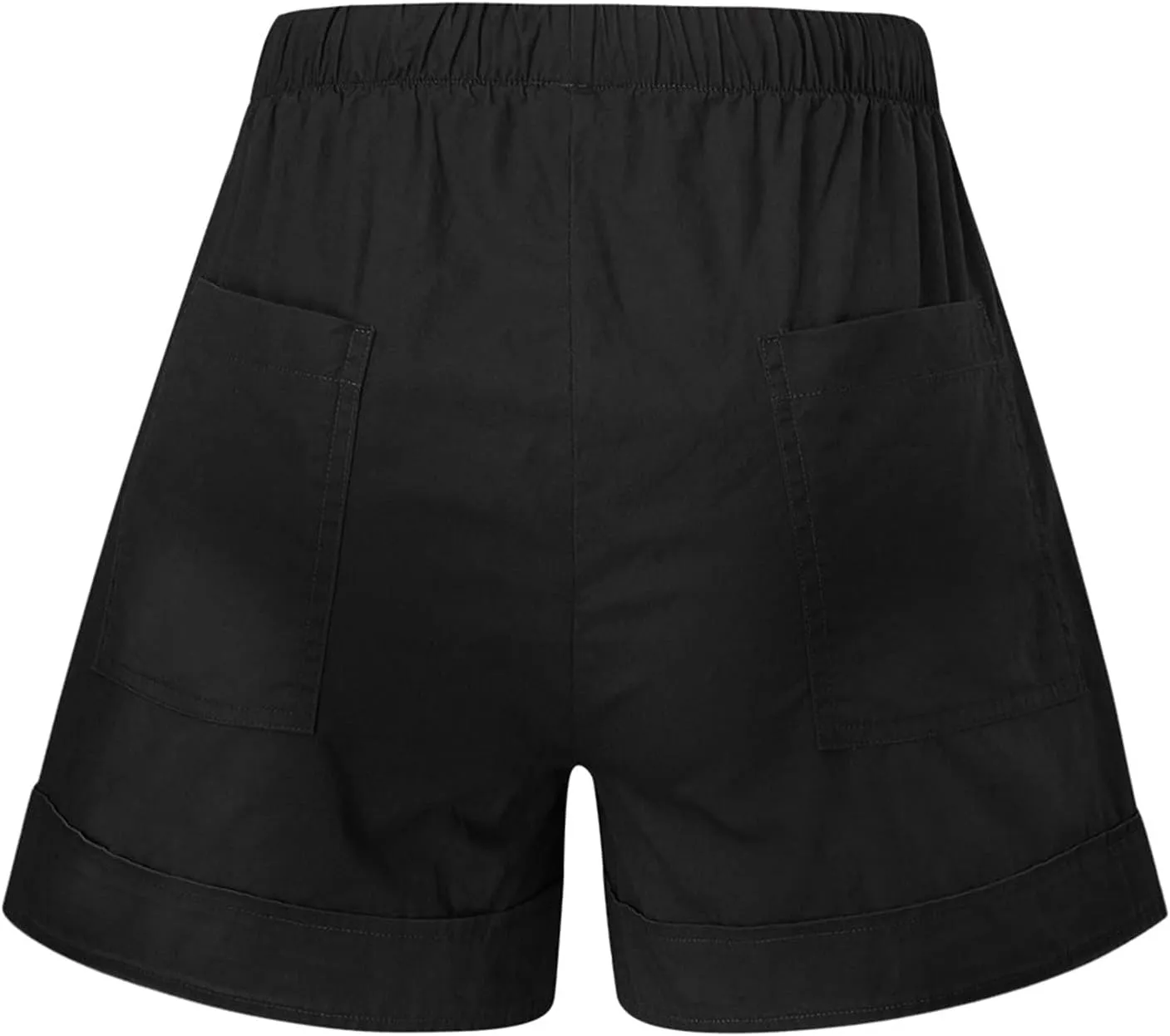 Cotton Shorts for Women Sexy Casual Bermuda Shorts Stretchy Fashion Drawstring Lounge Shorts with Pockets