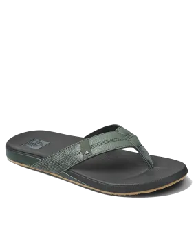 Cushion Phantom Flip Flops in Geo Olive