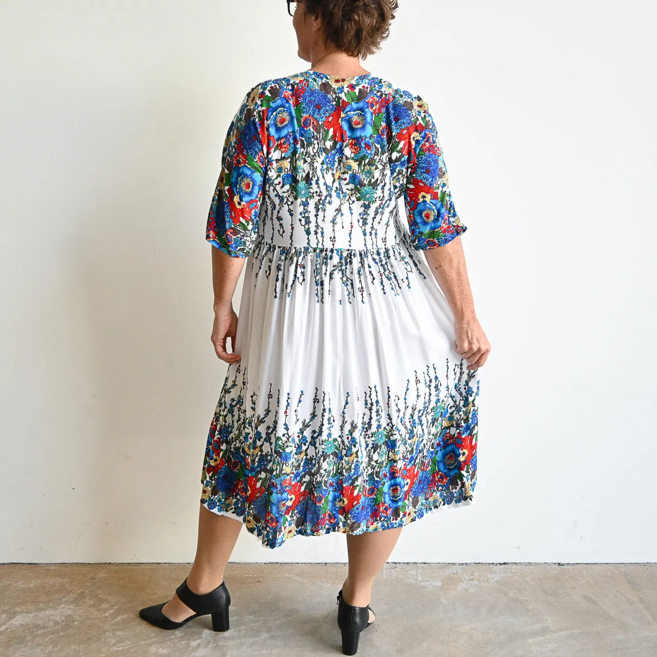 Day Tripper Summer Sundress - Blue Floral