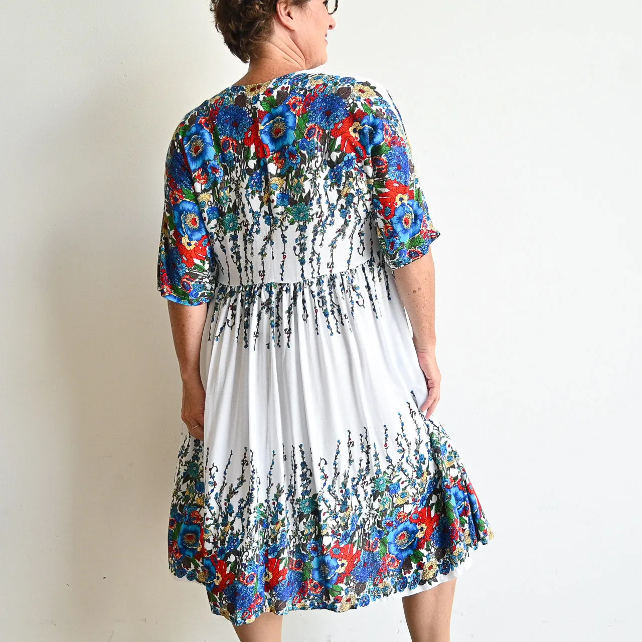 Day Tripper Summer Sundress - Blue Floral