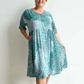 Day Tripper Summer Sundress - Peacock