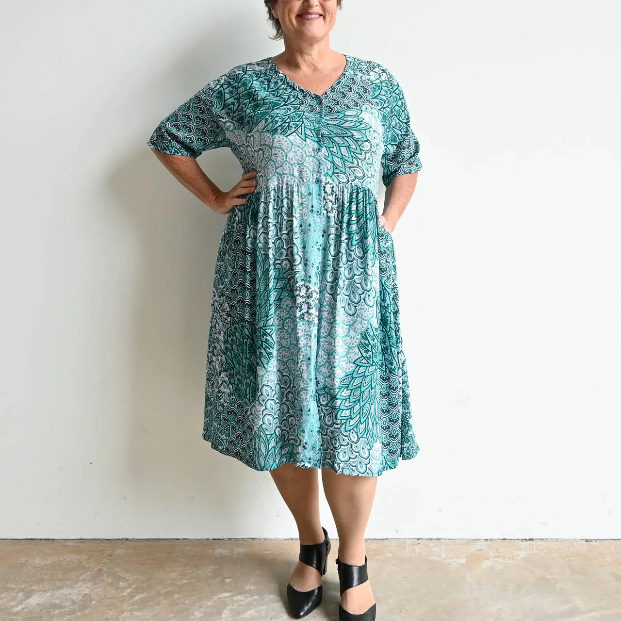 Day Tripper Summer Sundress - Peacock