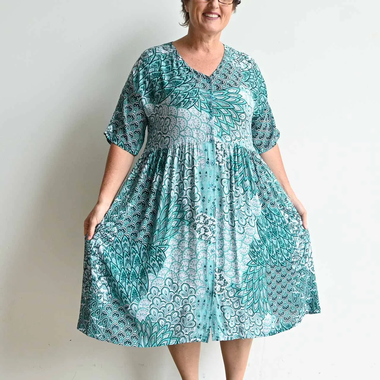Day Tripper Summer Sundress - Peacock