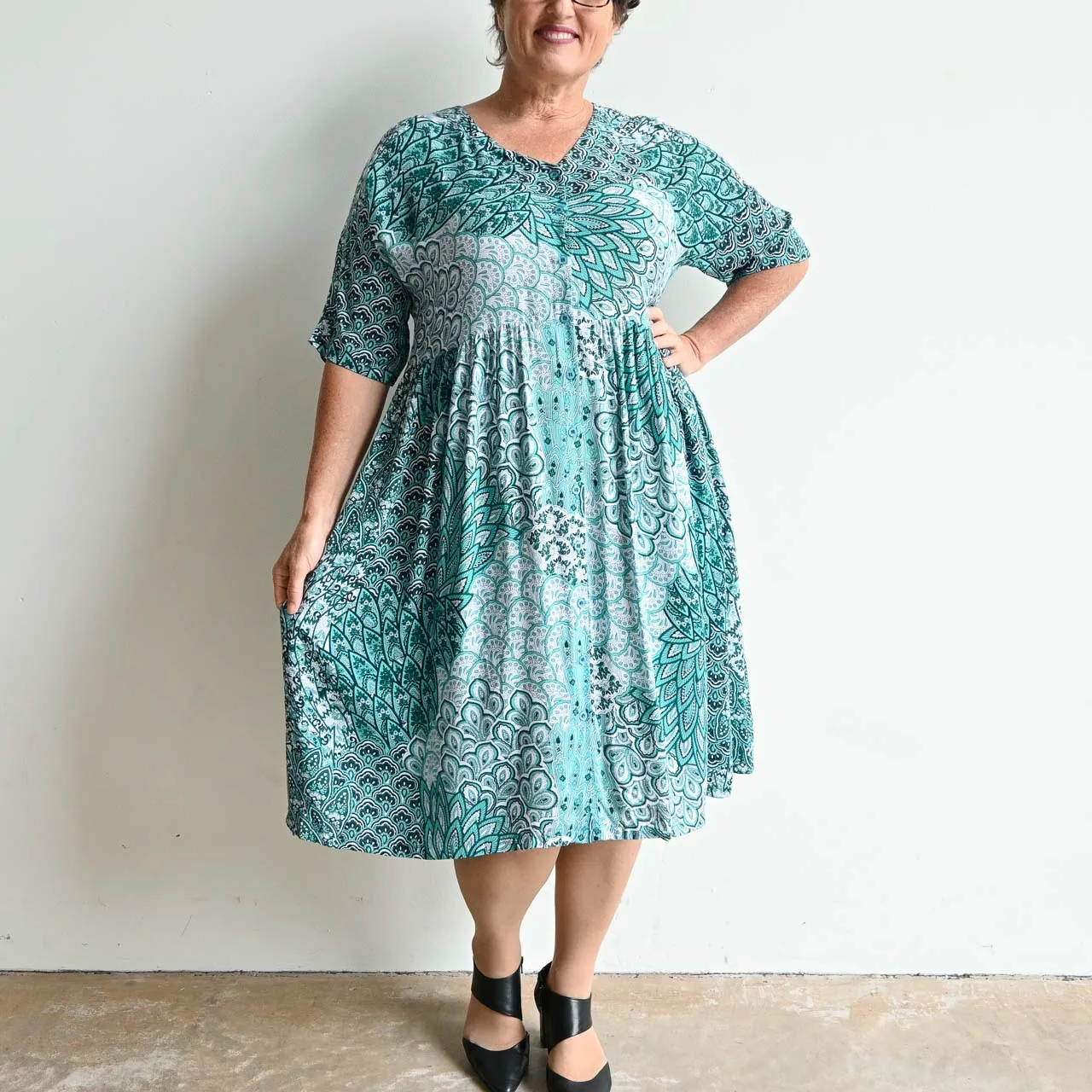 Day Tripper Summer Sundress - Peacock
