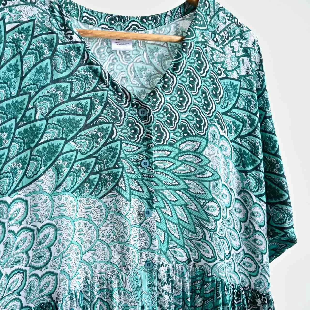 Day Tripper Summer Sundress - Peacock