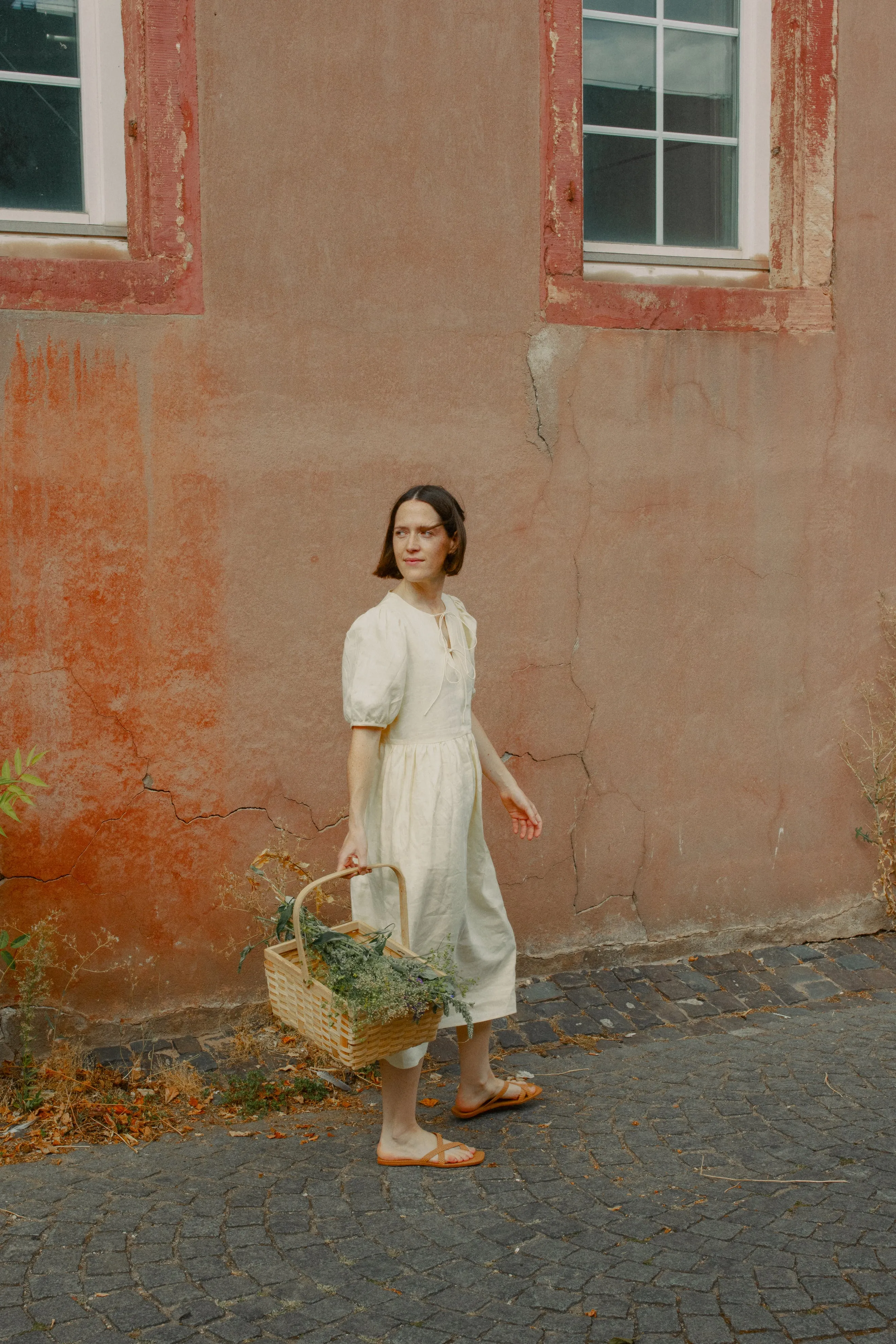Double Tie Dress -- Linen