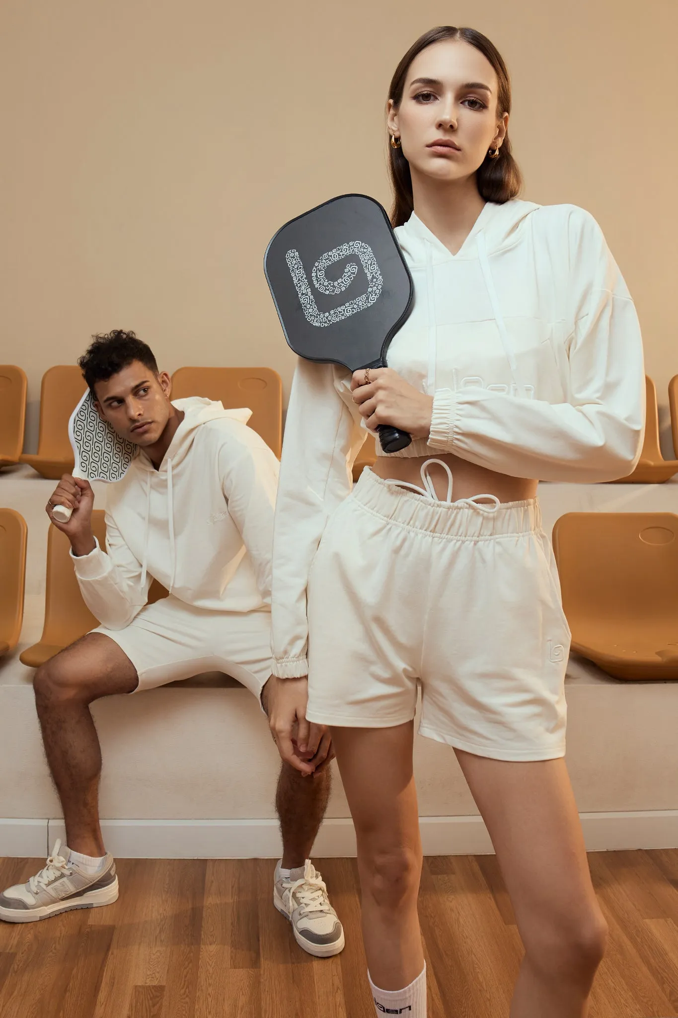 Edith Sweat Short - White