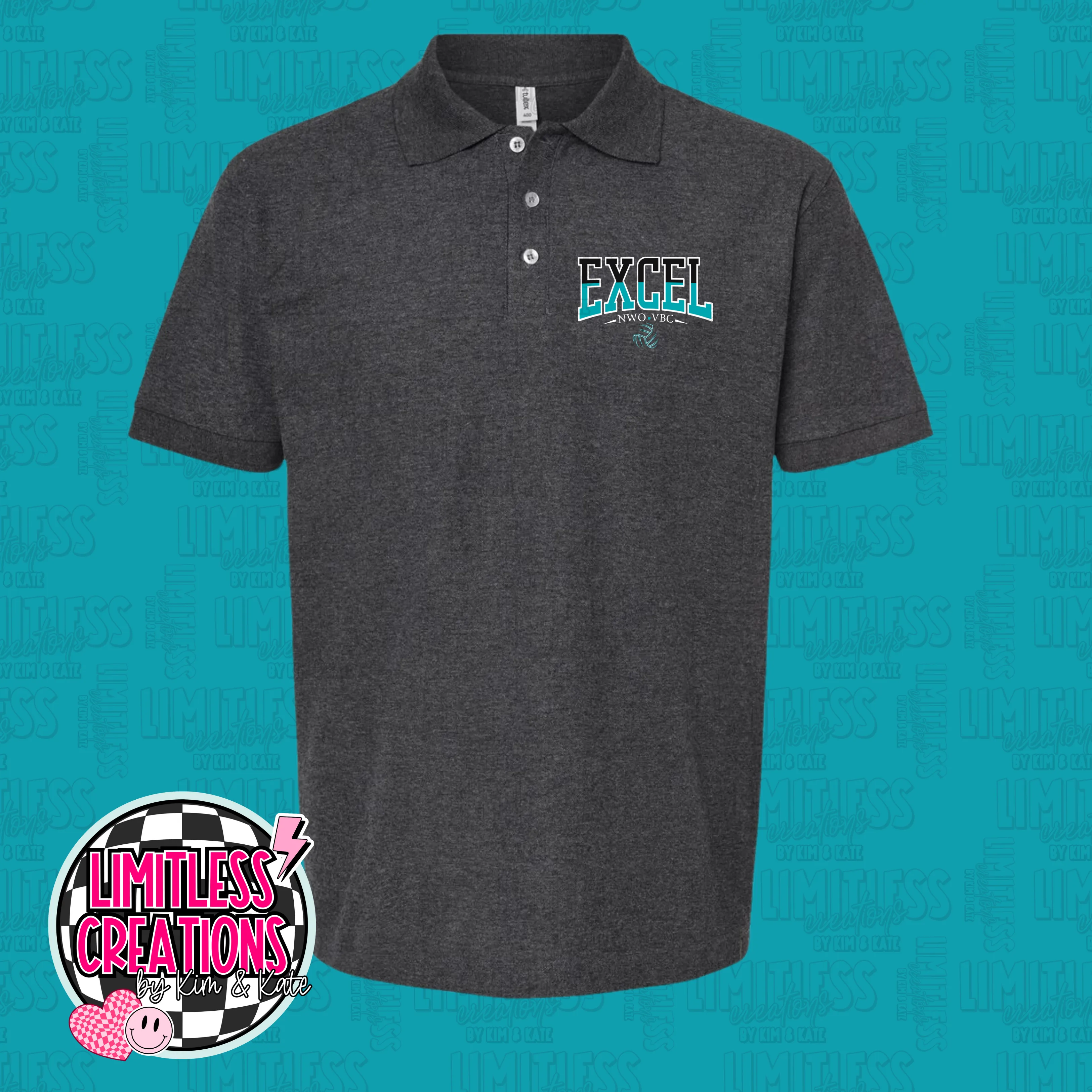 Excel Volleyball Polo Shirt Unisex