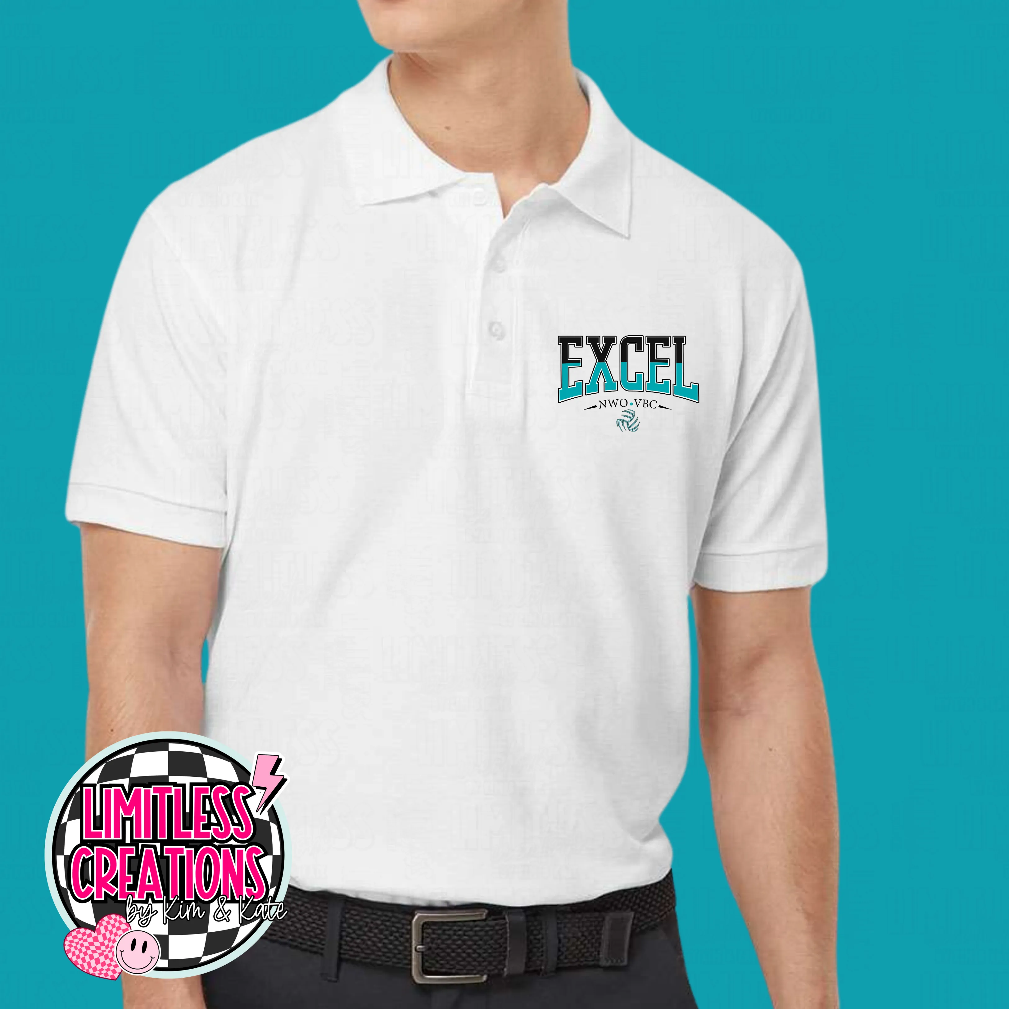 Excel Volleyball Polo Shirt Unisex