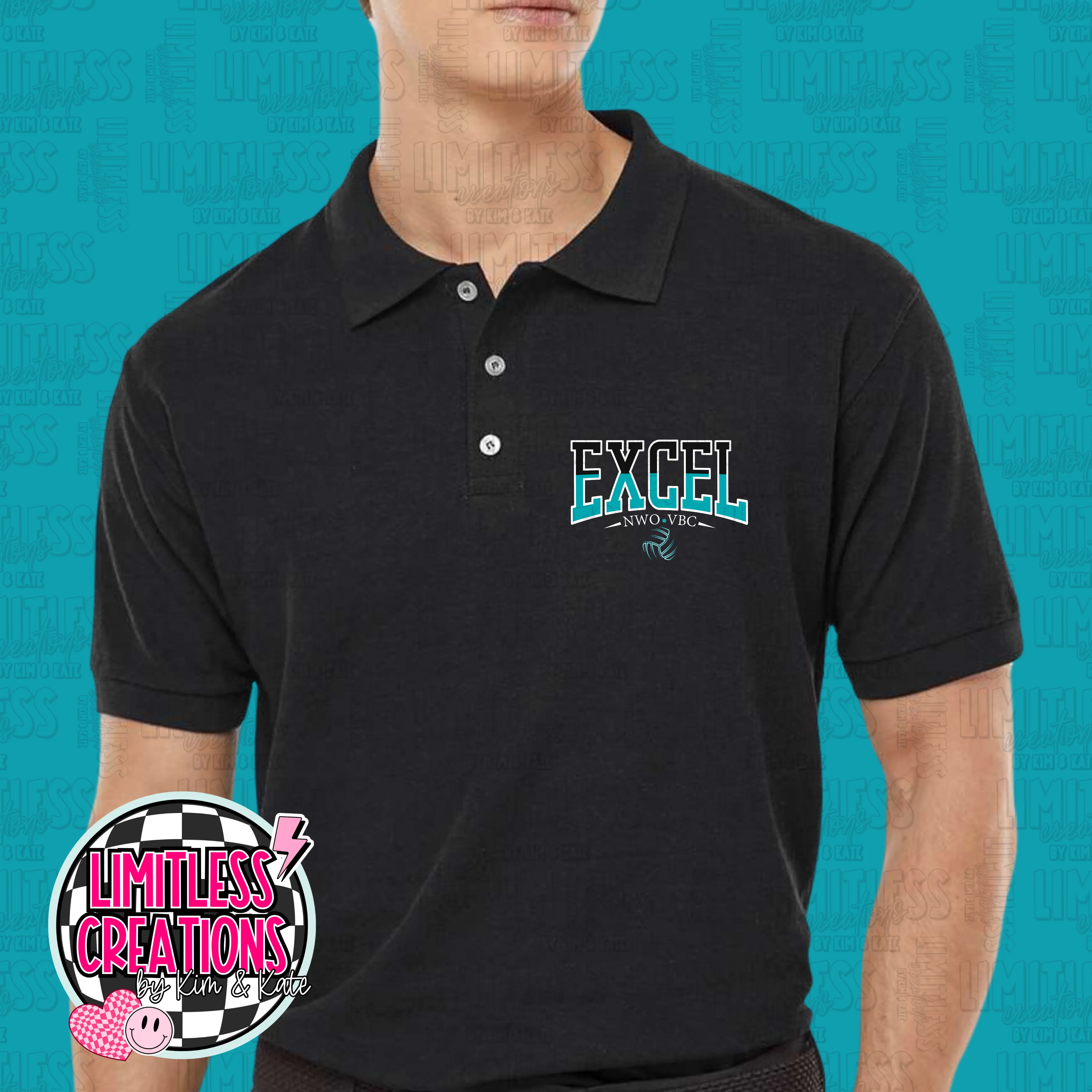 Excel Volleyball Polo Shirt Unisex