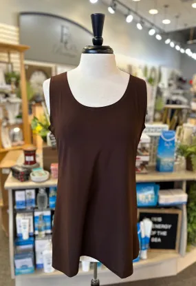 Flowy Chocolate Brown Tank by Creation