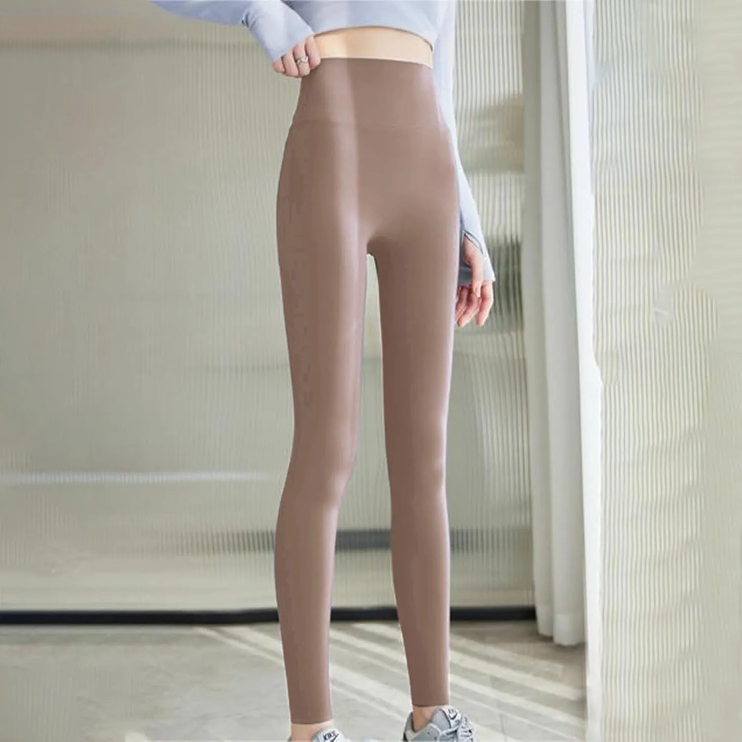 FZVYD Shapewear for Women Tummy Control Seamless High Waisted Light Compression Footless Tights Leggings Stretchy Pants