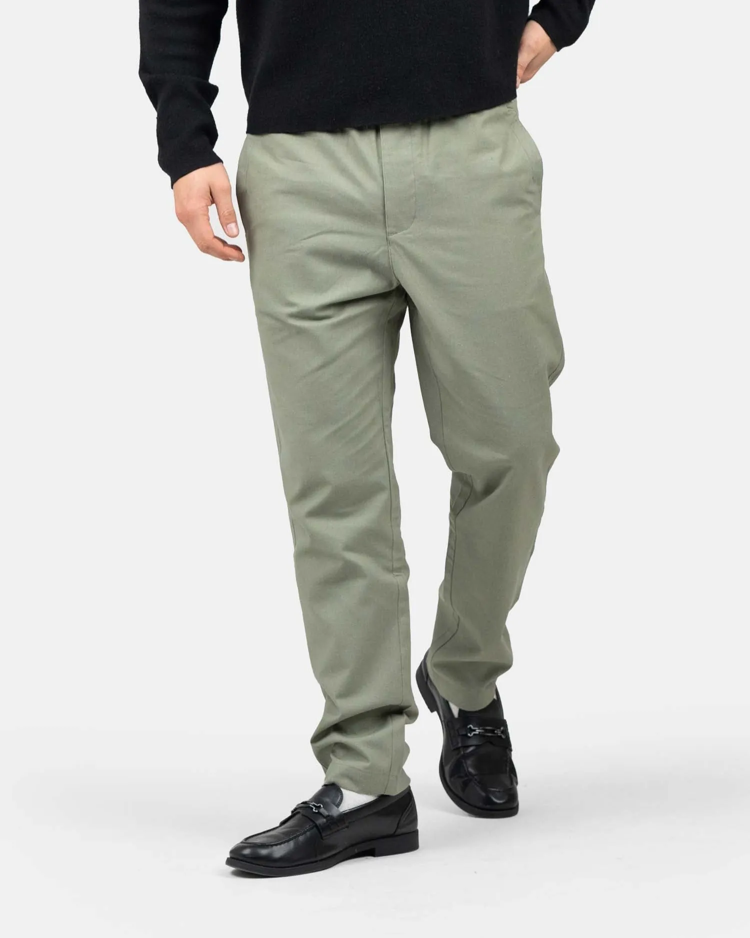 Heavyweight Linen Pants Army