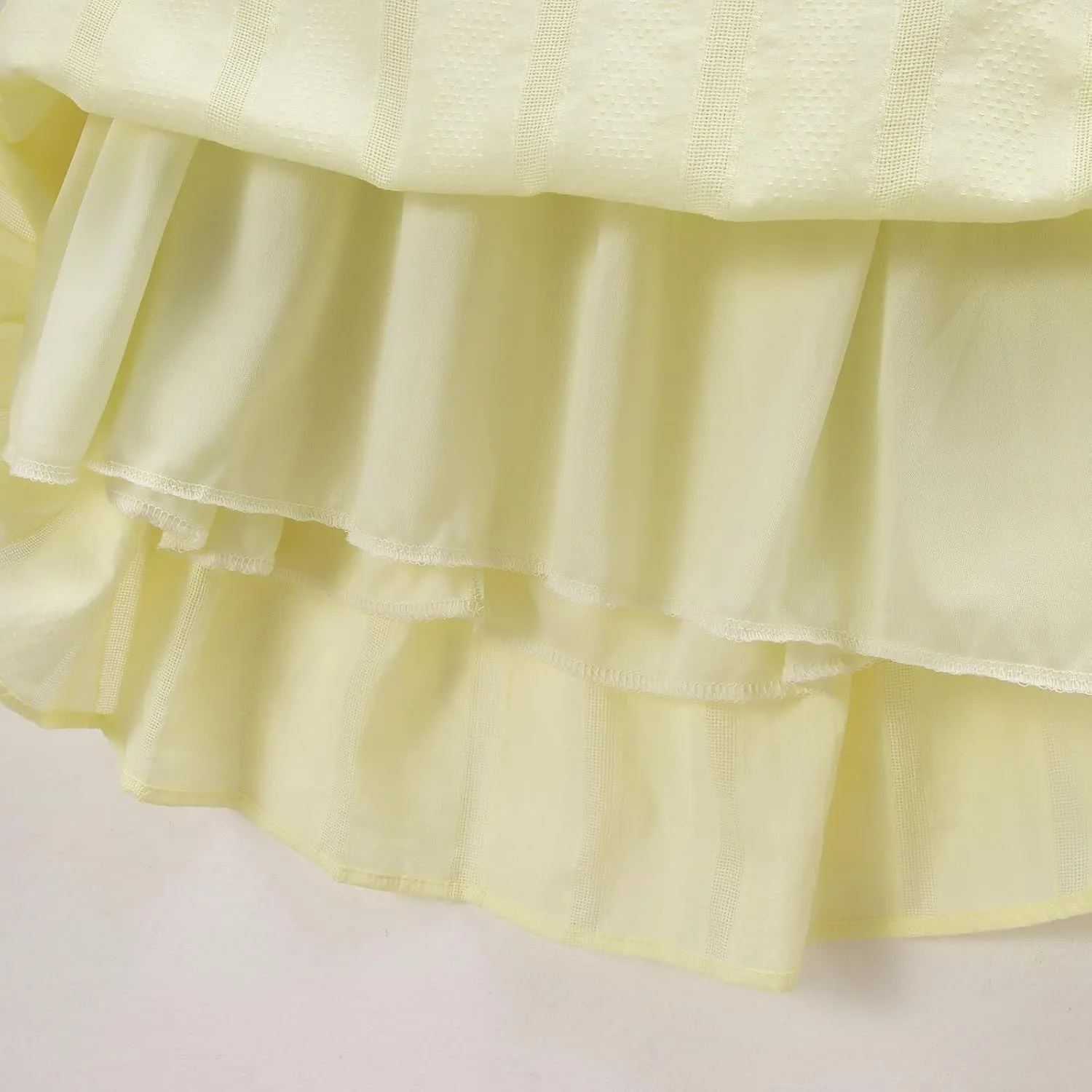 IZYJOY Girls Cotton Dress Tie Back Ruffle Sleeveless Sundress Summer Casual Beach A-Line Swing Solid Midi Dresses