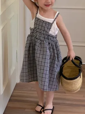 Kid's Down Midi Sleeveless Summer Casual Sundress A-line Dress by Kaja Clothing-Khloe Dress