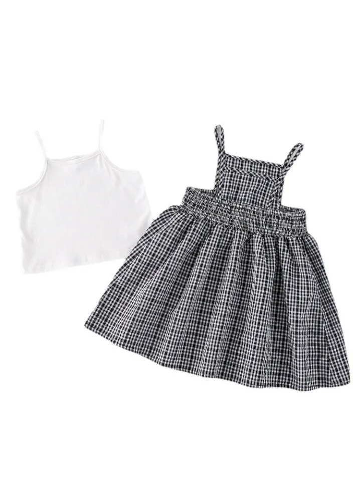 Kid's Down Midi Sleeveless Summer Casual Sundress A-line Dress by Kaja Clothing-Khloe Dress