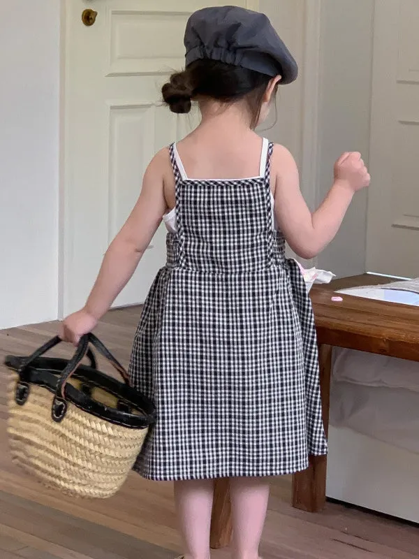 Kid's Down Midi Sleeveless Summer Casual Sundress A-line Dress by Kaja Clothing-Khloe Dress
