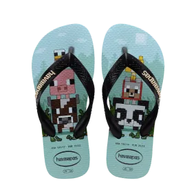 Kids Minecraft Flip Flops.