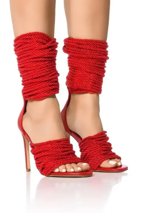 Lucinda - Sparkling Rhinestone Heeled Sandals for Women
