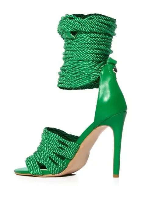 Lucinda - Sparkling Rhinestone Heeled Sandals for Women