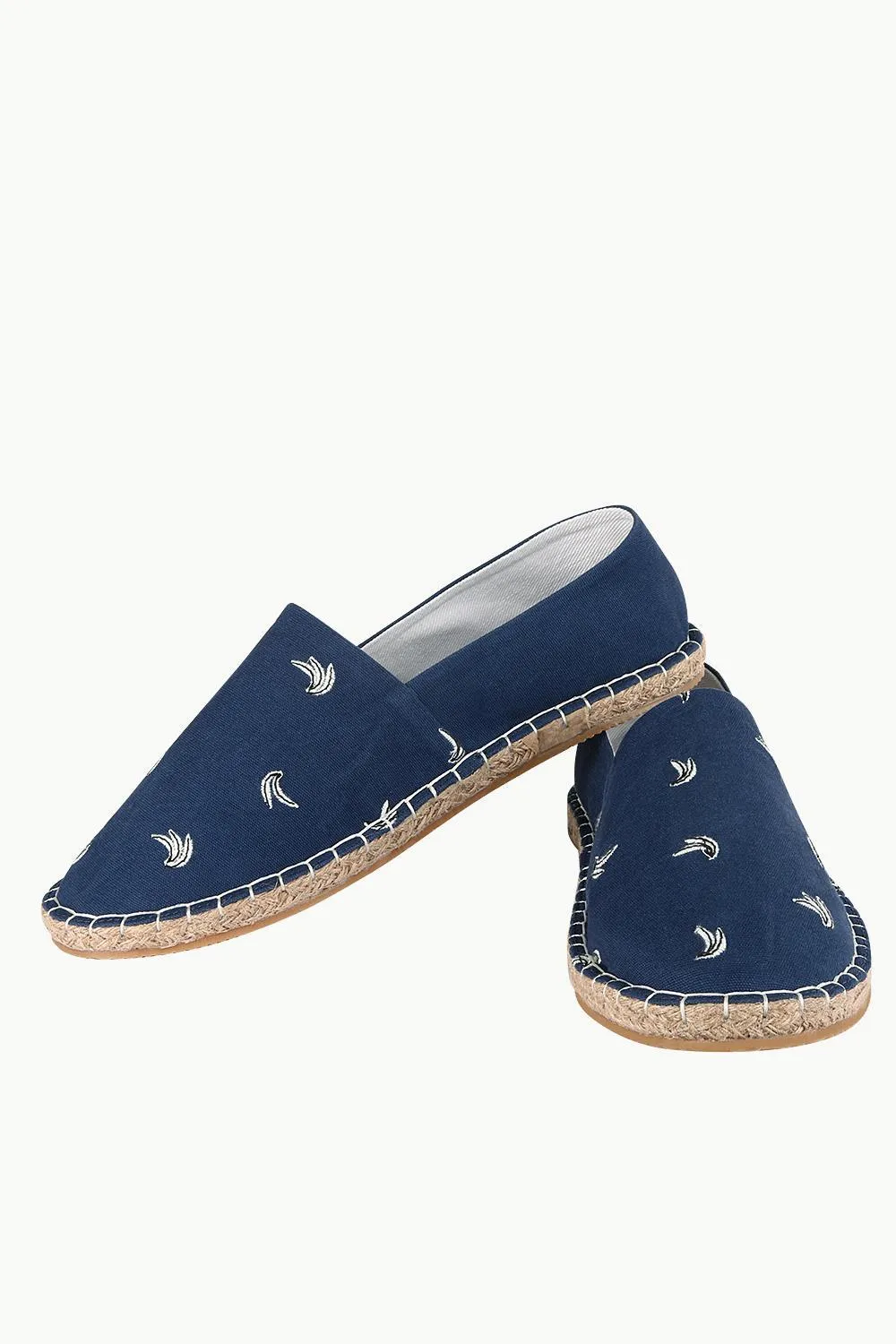Mens Banana Embroidered Espadrilles