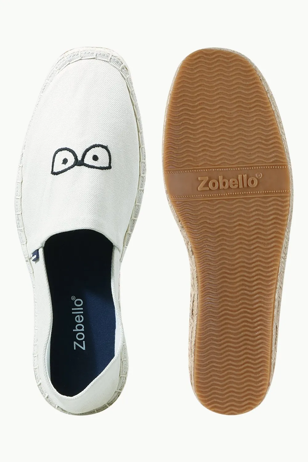 Men's Beige Eyeglasses Tag Espadrilles