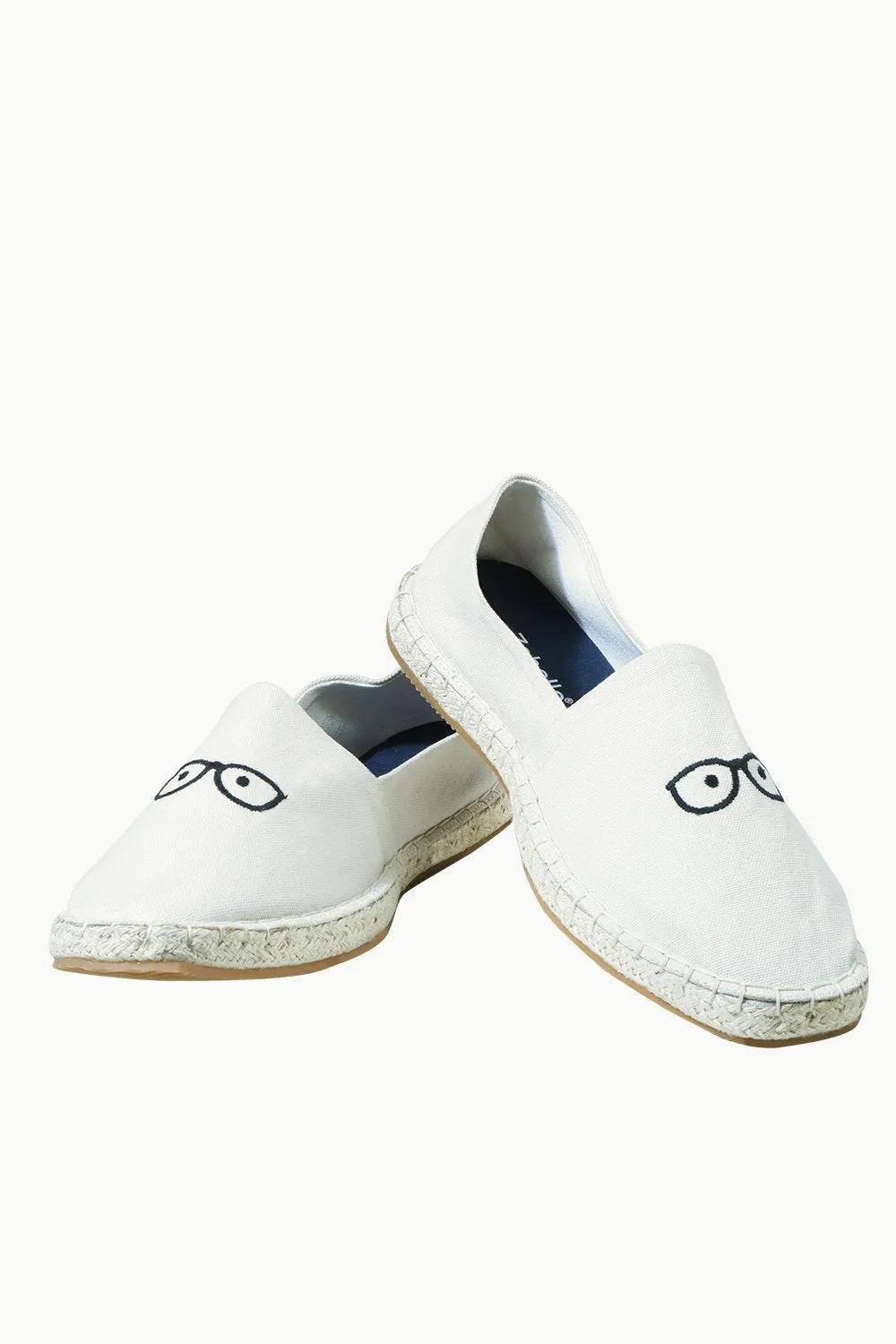 Men's Beige Eyeglasses Tag Espadrilles