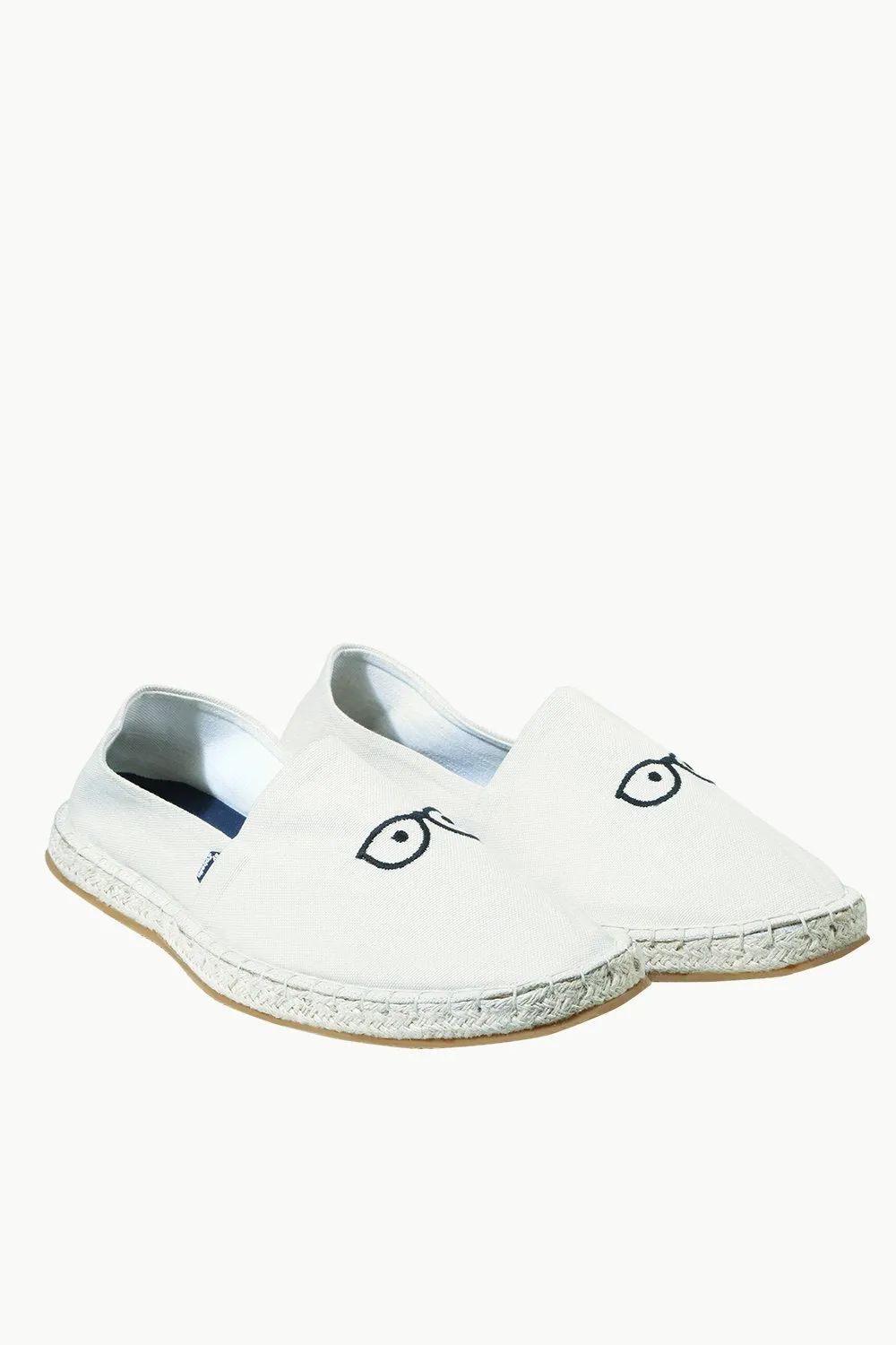 Men's Beige Eyeglasses Tag Espadrilles