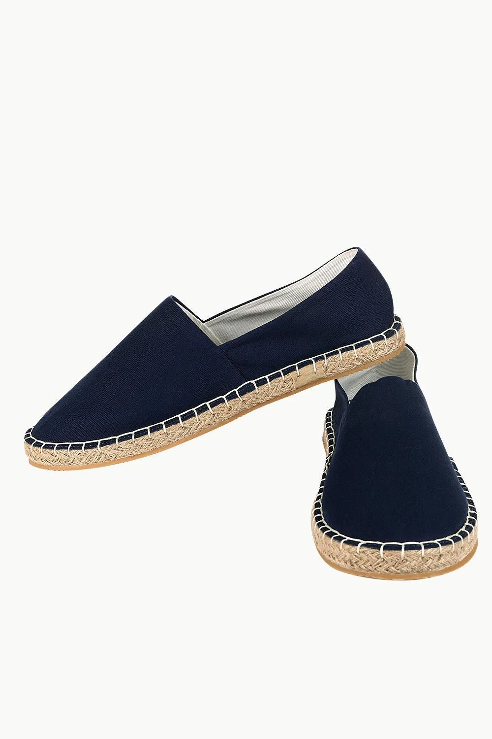 Men's Navy Solid Espadrilles