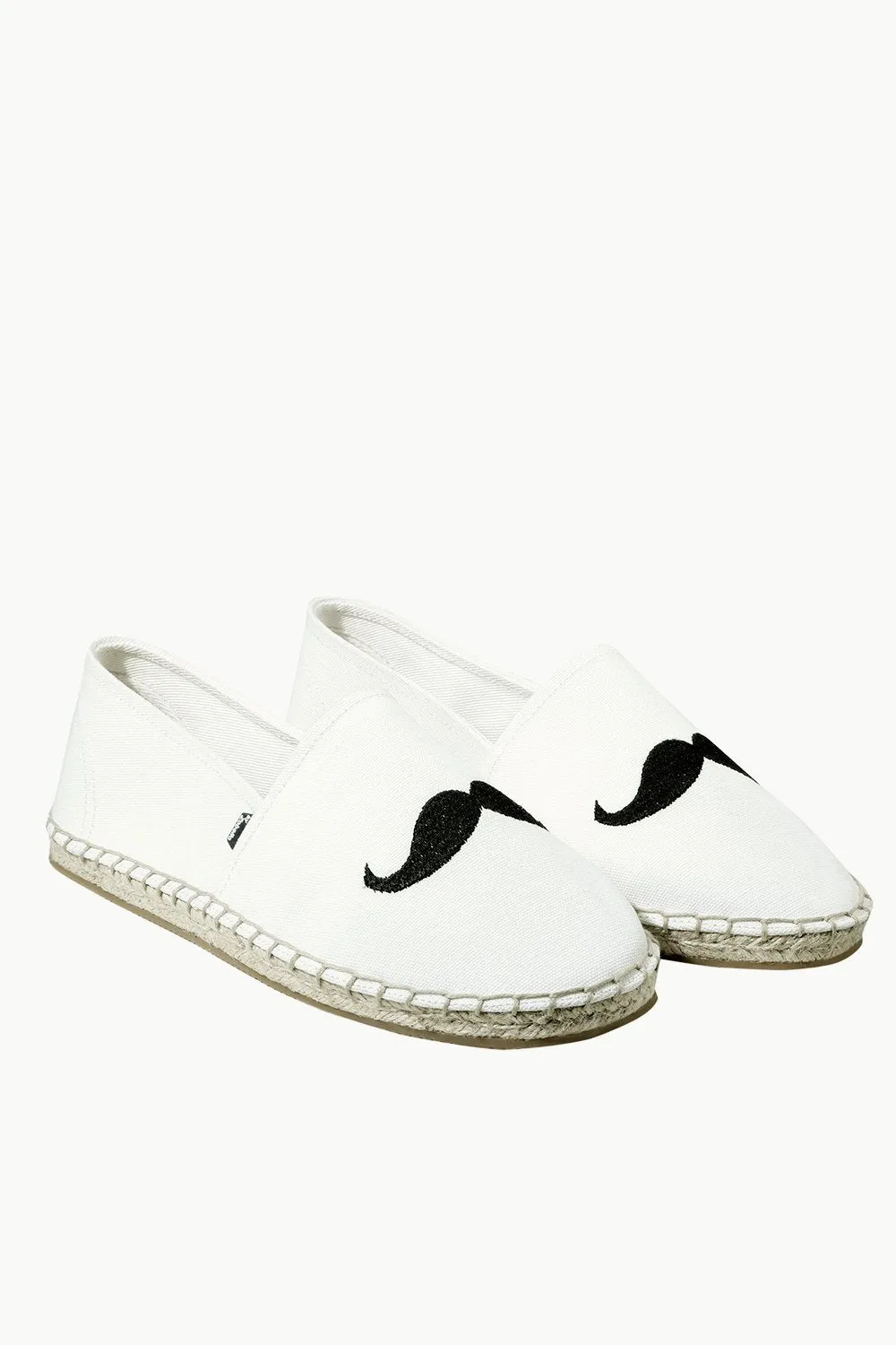 Men's Oatmeal Mustache Tag Espadrilles