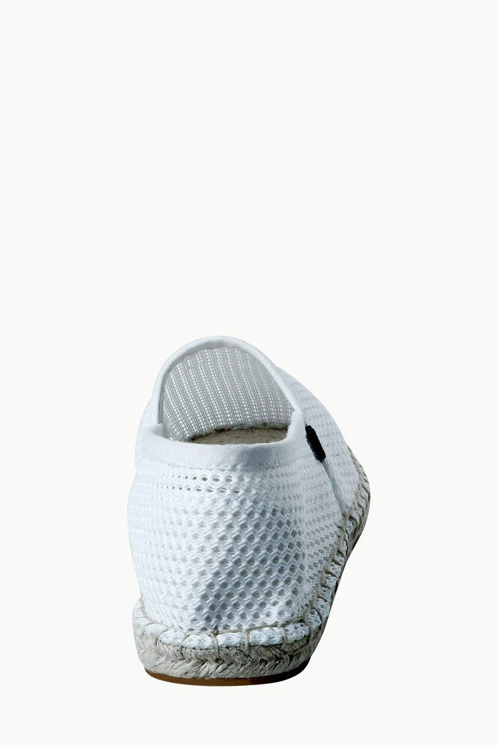 Men's White Mesh Basque Espadrilles
