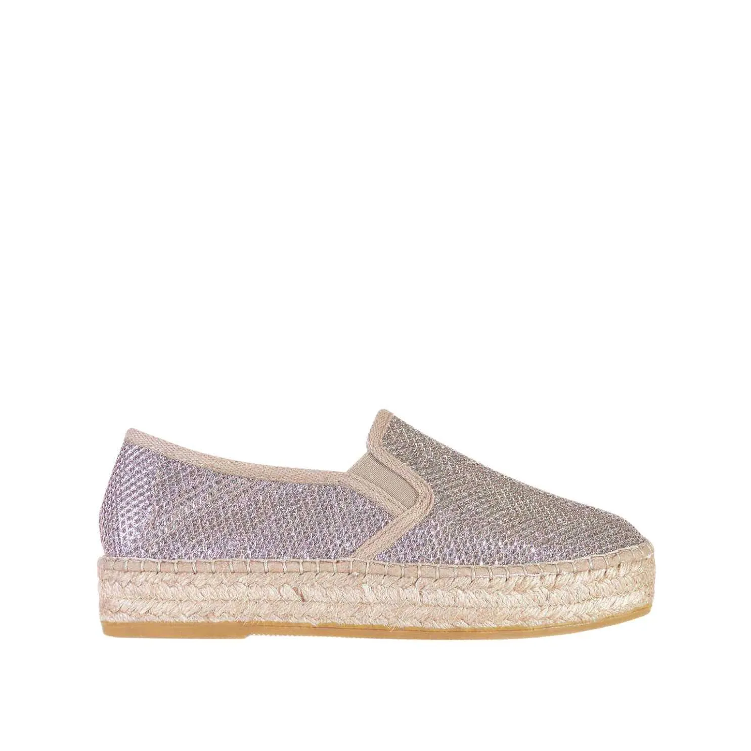 Metallic Cotton Blend Espadrilles for Women - Fonda-S