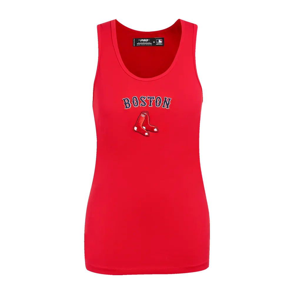 MLB BOSTON RED SOX CLASSIC WOMEN'S RELAXED FIT RACERBACK (RED)