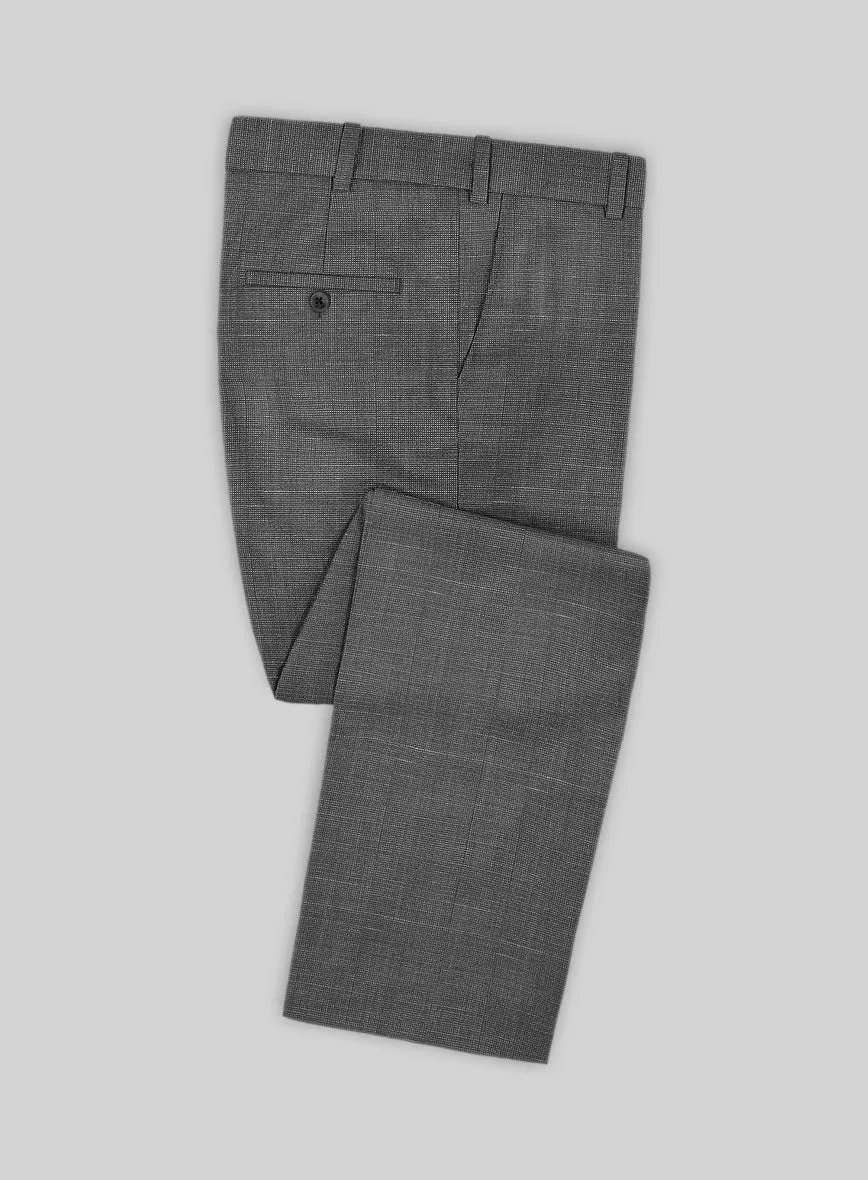 Napolean Ariel Nailhead Gray Wool Pants