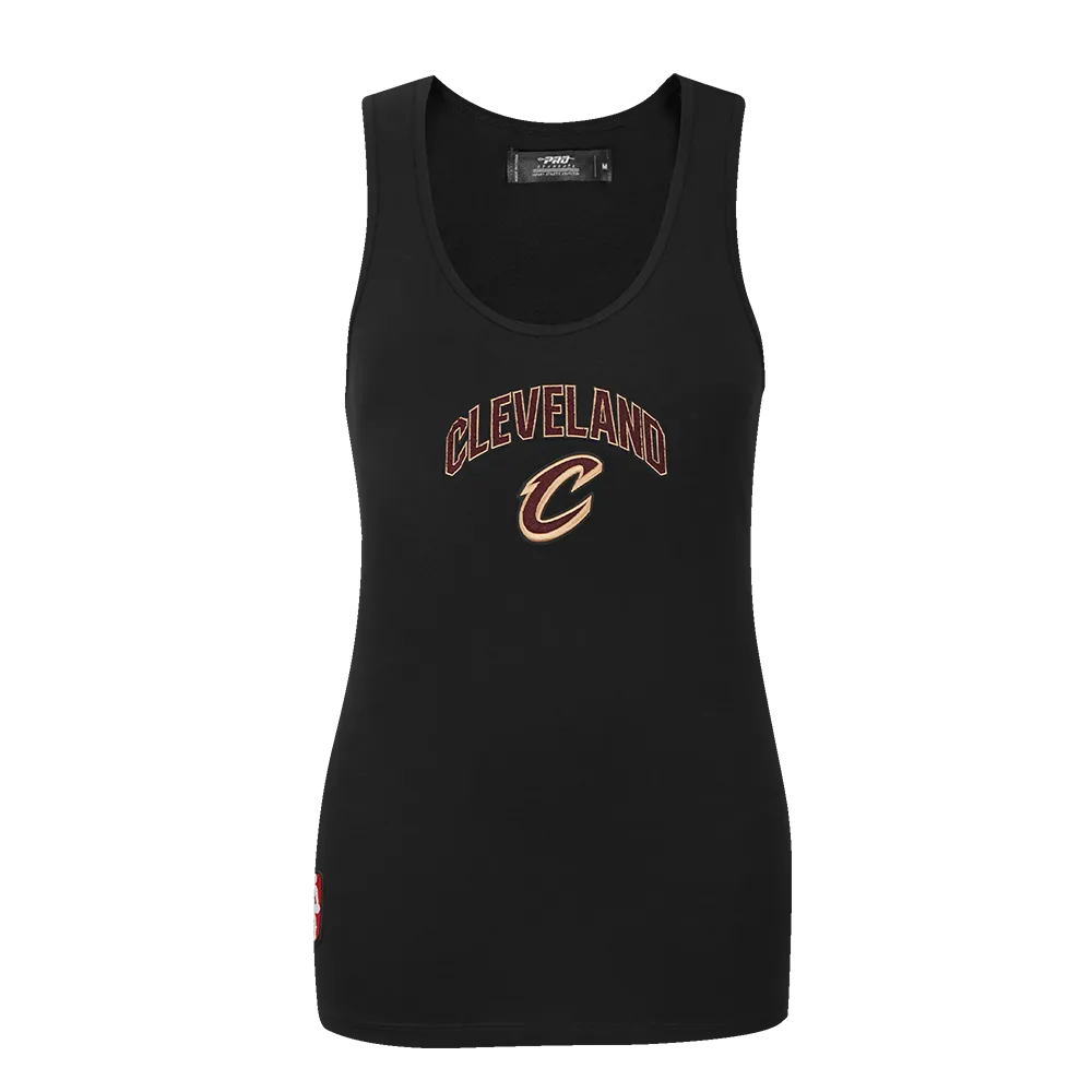 NBA CLEVELAND CAVALIERS CLASSIC WOMEN'S RELAXED FIT RACERBACK (BLACK)
